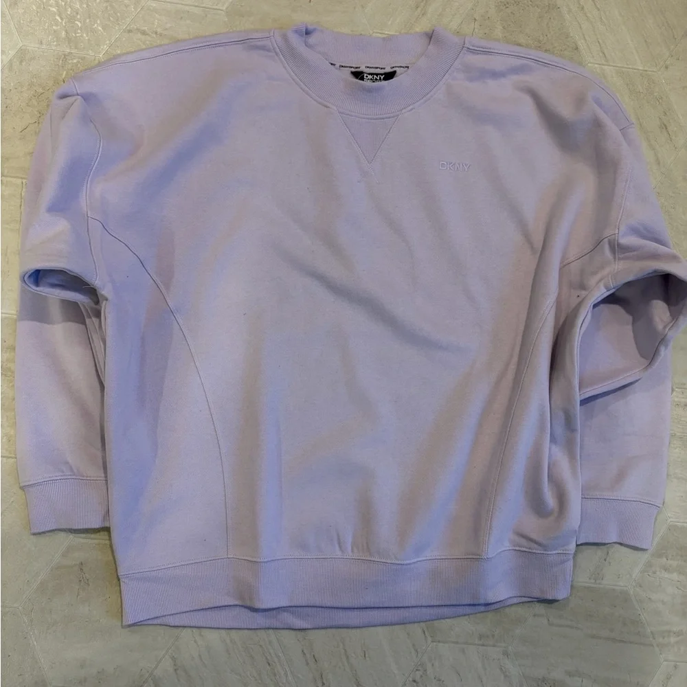 DKNY Lavender Women's Crewneck Sweater - Picture 3 of 8